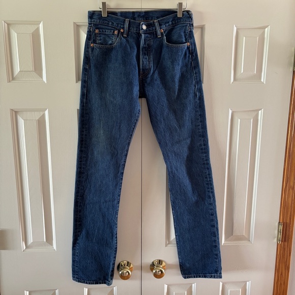 Levi's Denim - Levi’s Blue Denim 501 Straight Leg Jeans